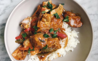 POLLO KADHAI, receta india